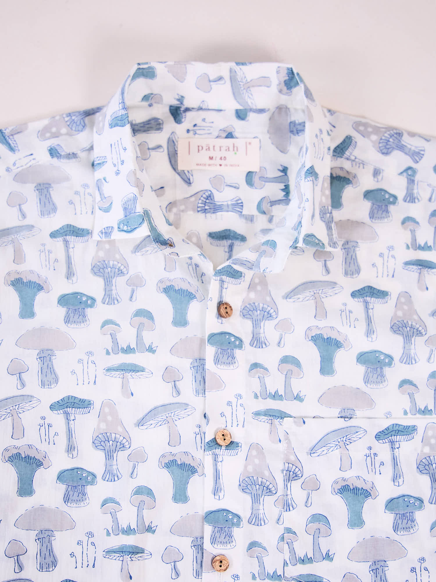 Close up of Psychedelic Printed Cotton Shirt