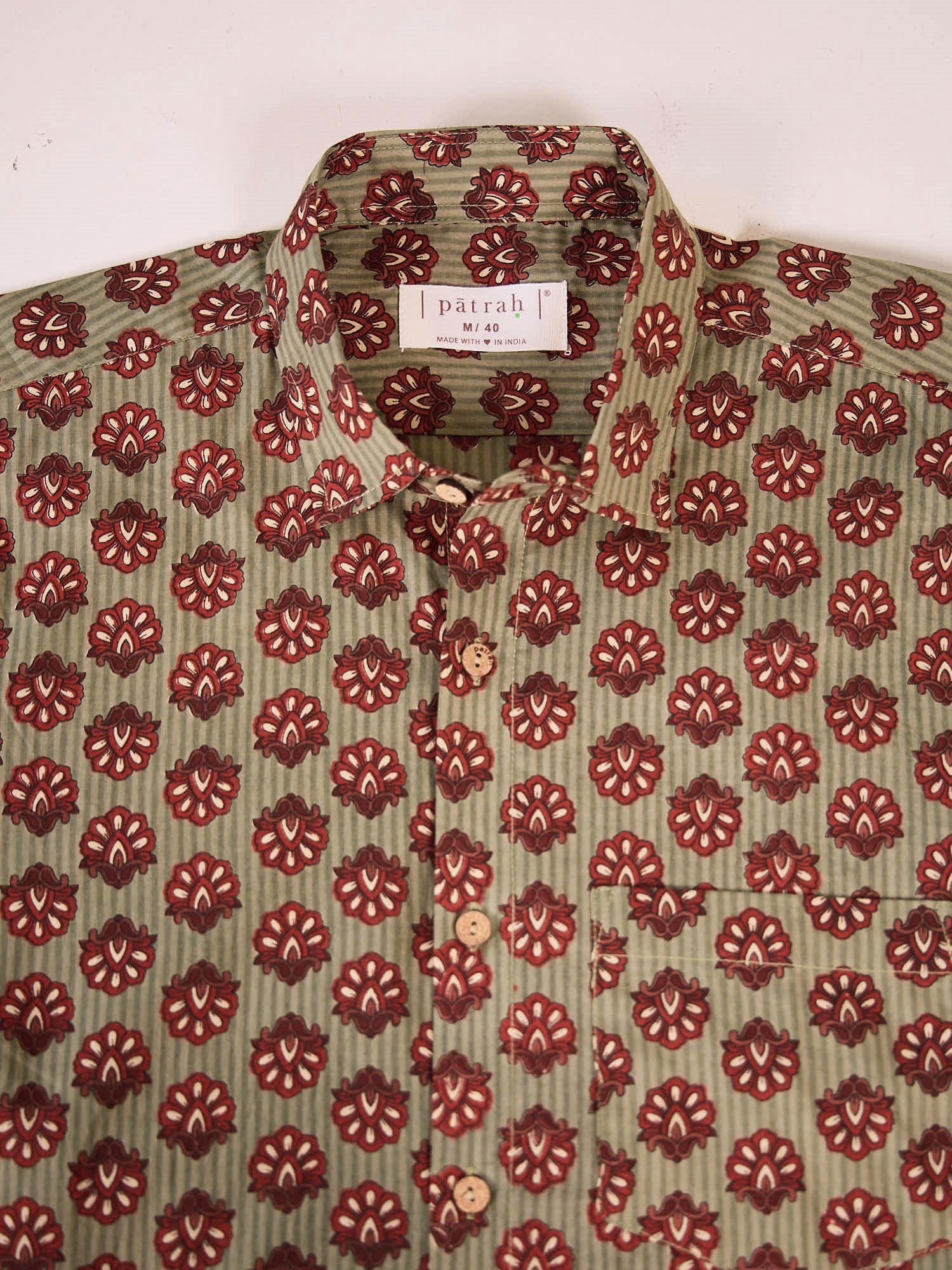 Close up of Vintage Maximalist Cotton Shirt