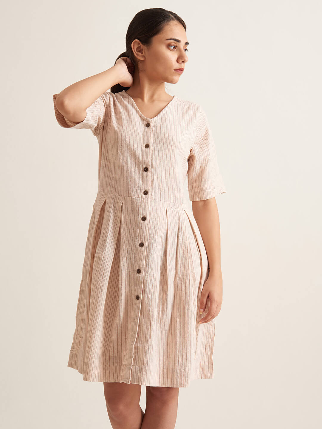 Box Pleat Shirt Dress – Contemporary style, crafted for longevity.