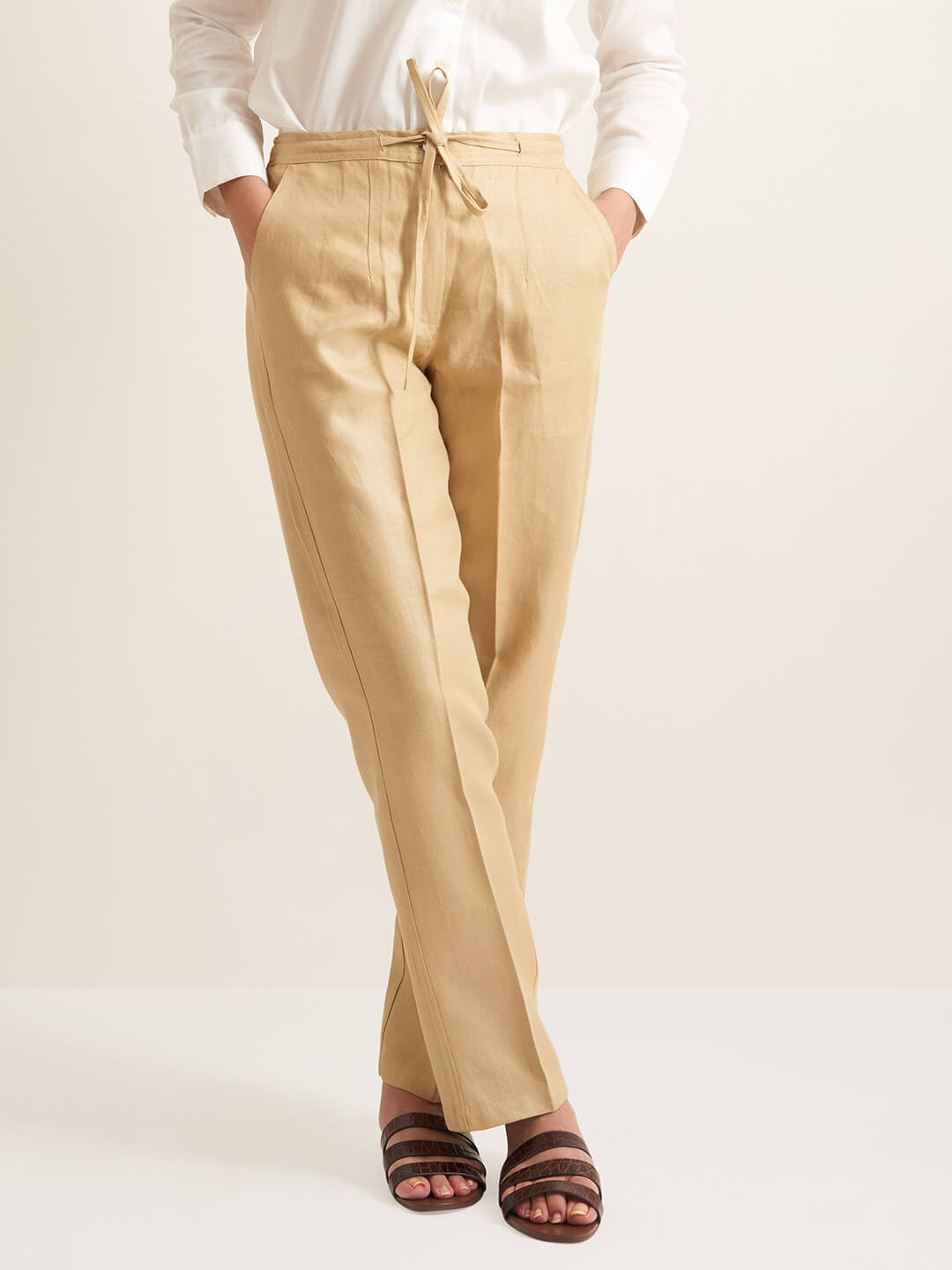 Herringbone Linen pant