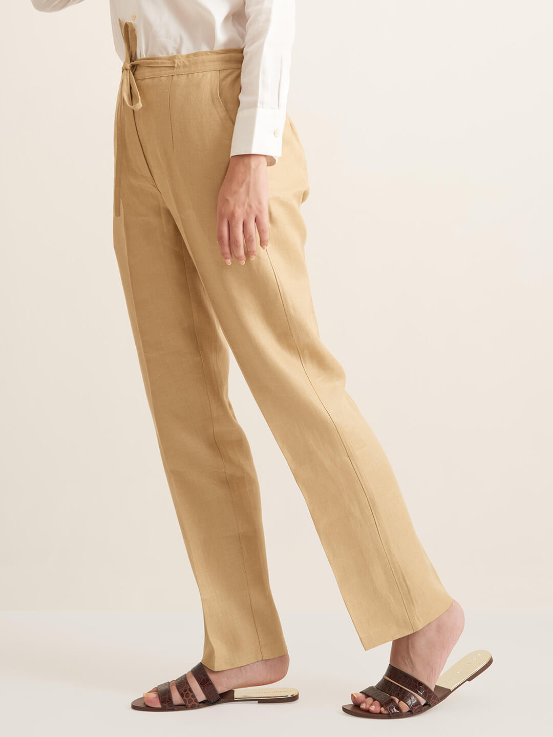 Herringbone Linen pant