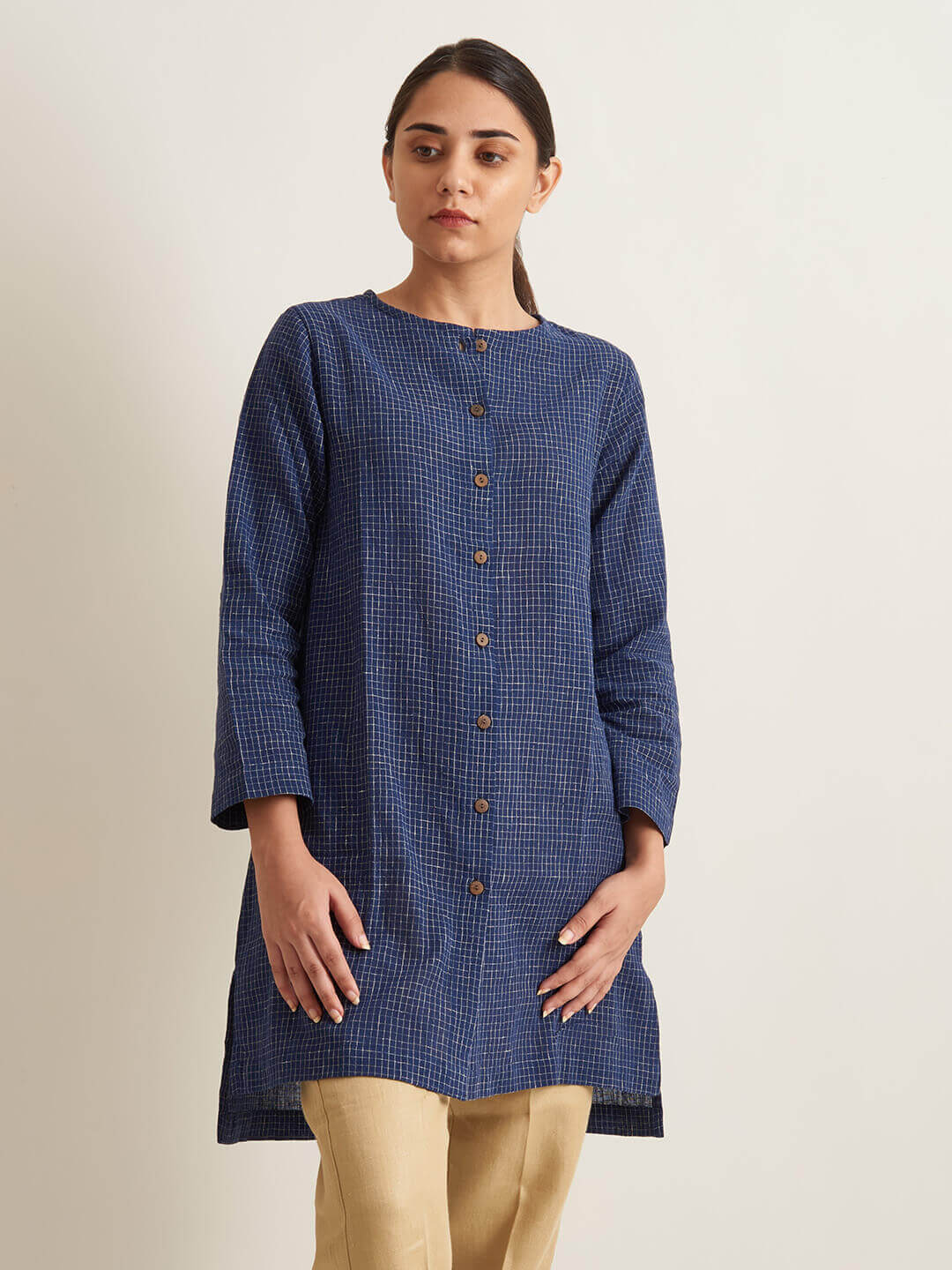 Indigo Kala Cotton Handloom Tunic
