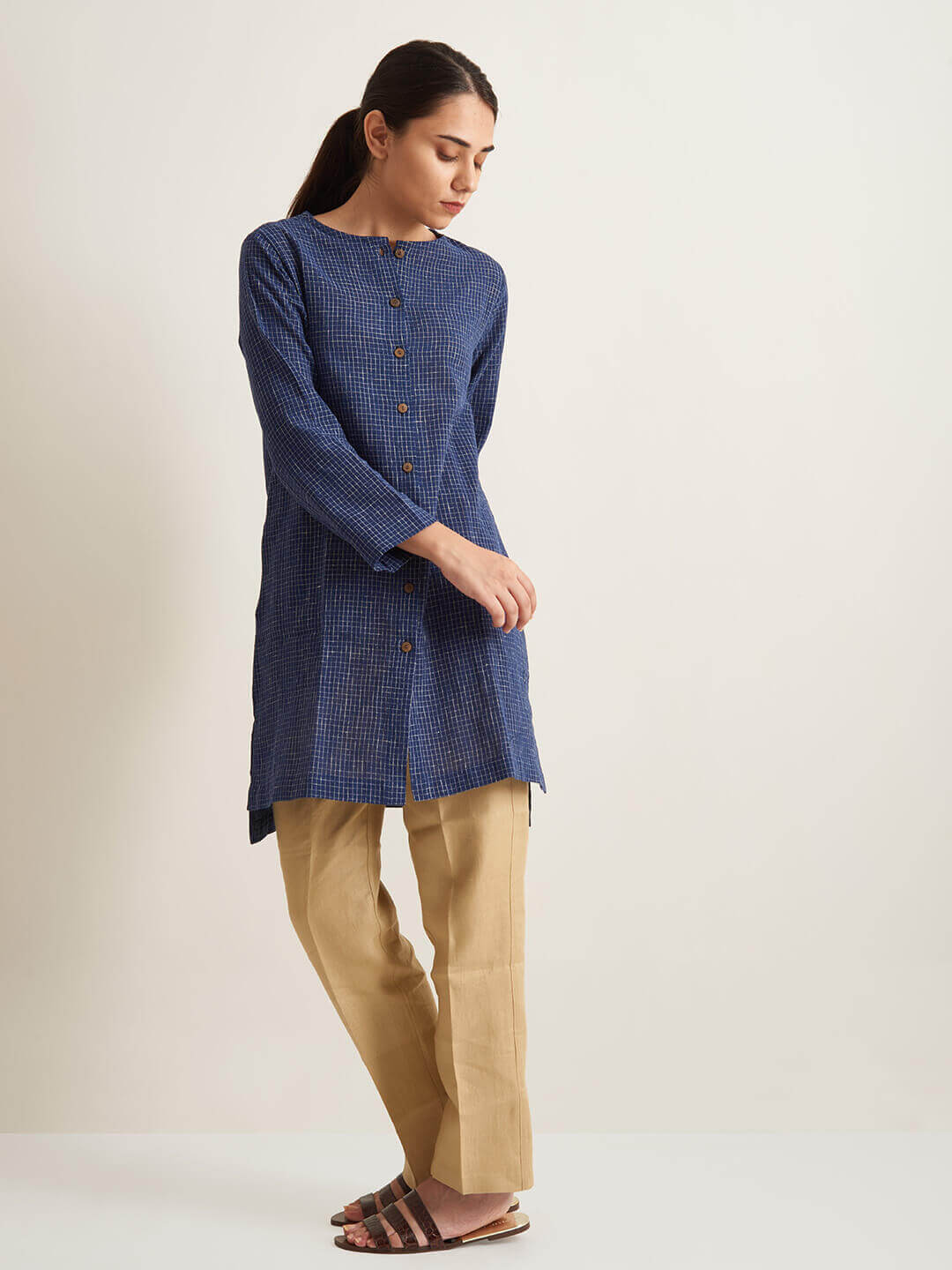 Indigo Kala Cotton Handloom Tunic