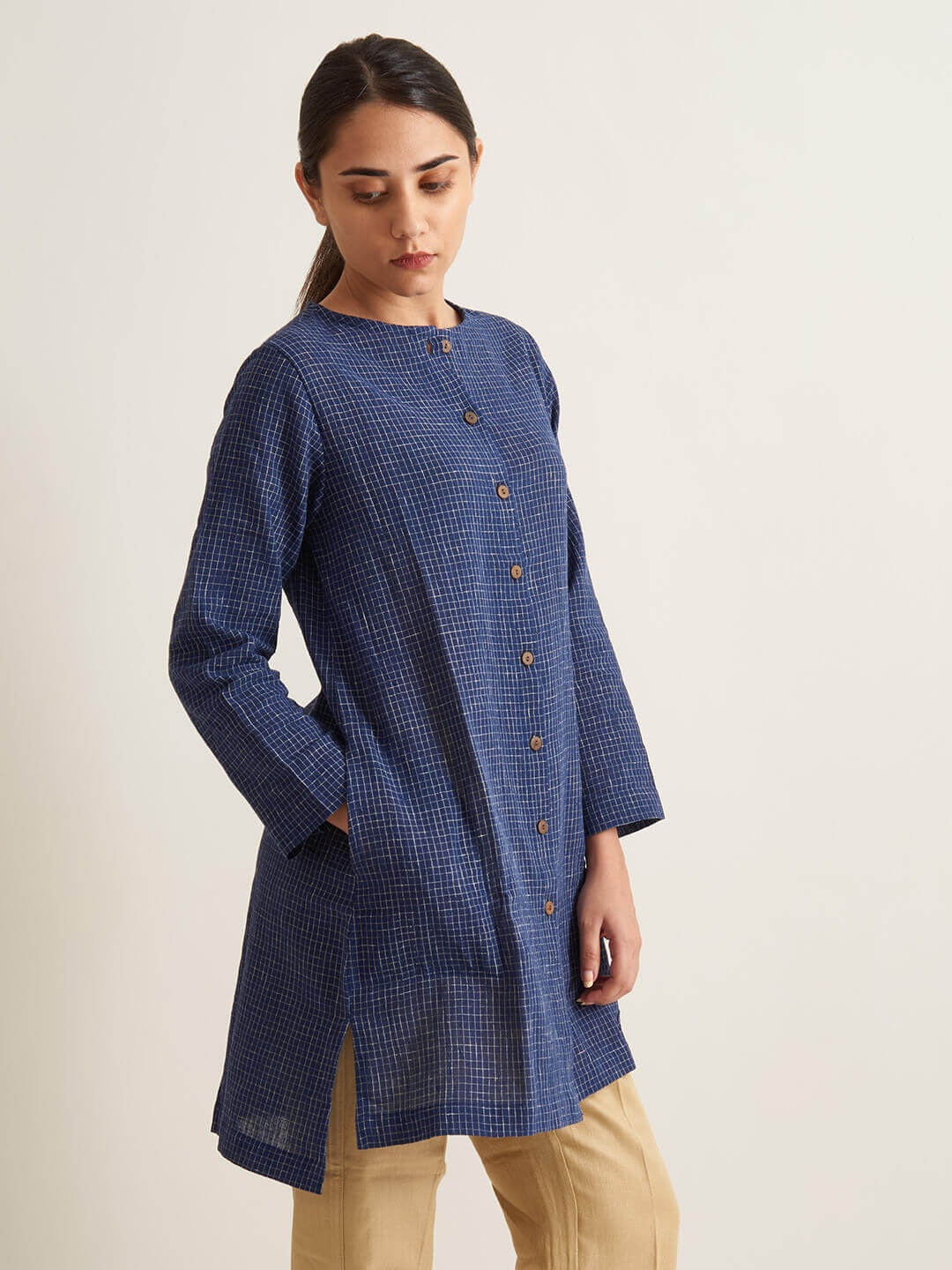 Indigo Kala Cotton Handloom Tunic