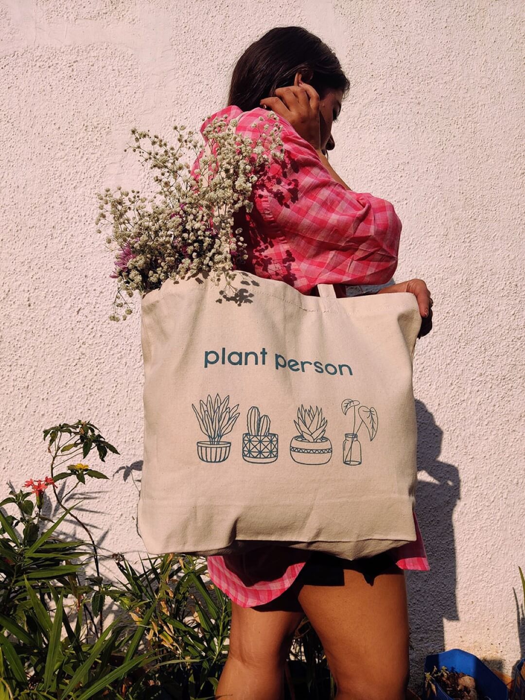 Plant Person Canvas Tote Bag
