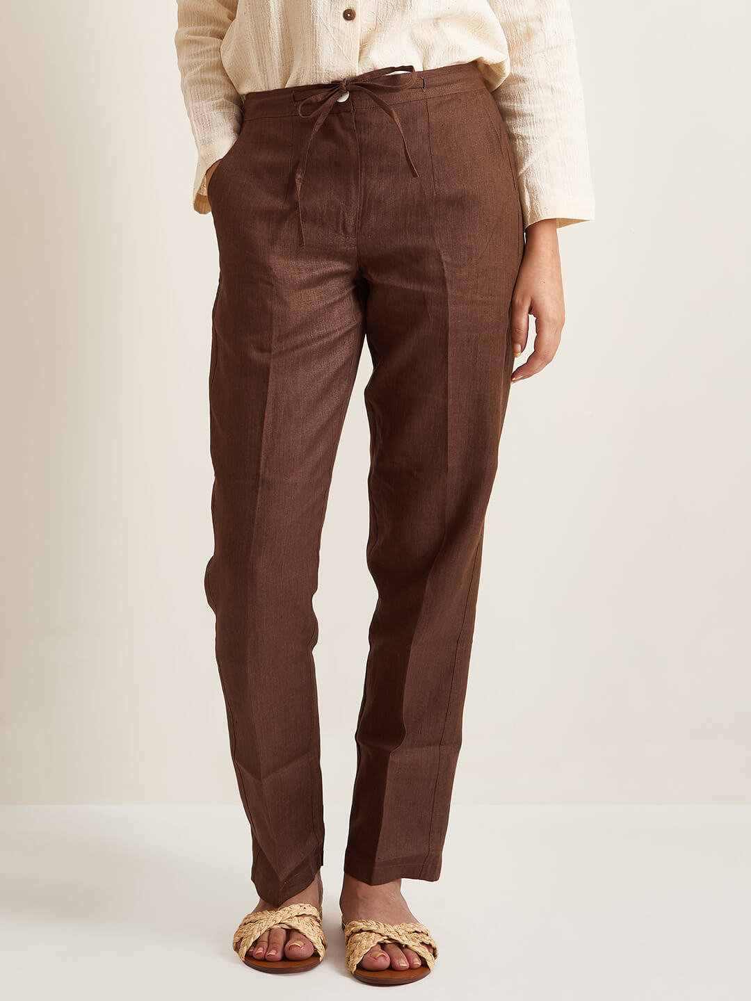 Straight fit Linen pants