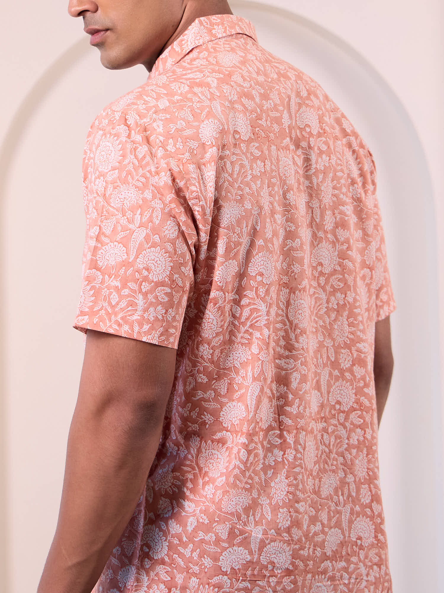 Men’s mulmul shirt regular fit back view