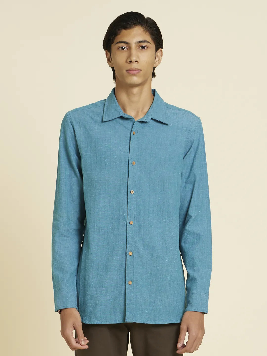 Serene Bondi Blue Handloom Shirt