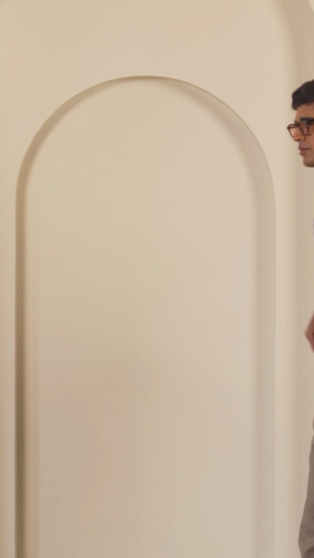 Men’s stylish casual shirt worn by model in motion video